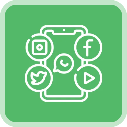 Social Media Graphics Design Service Icon